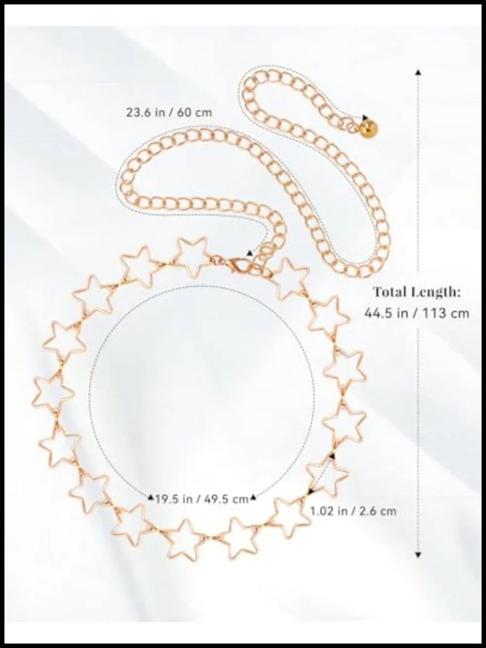 Metal Waist Chain Belt for Dresses Jeans
